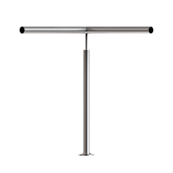 Pfosten Boden 42,4 Geländer Balkon Treppengeländer Steher Rundrohr Edelstahl V2A